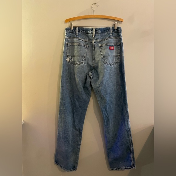 Dickies Distressed Dark Wash Denim Jeans - Picture 5 of 7